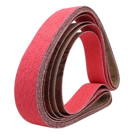 5 Pack 2x72 Inch Ceramic Sanding Belts 36 Grit, 2 x 72 Metal Grinding Sanding Belt, Sander Belts for Metal Knife Sharpening, 5 Pack(2x72in)
