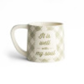 DaySpring It Is Well with My Soul Ceramic Mug, 14 oz, Green