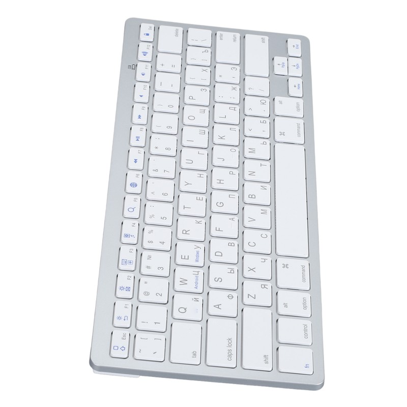 Ultra Thin Keyboard BT Wireless Splashing Proof Bilingual Language Keypad
