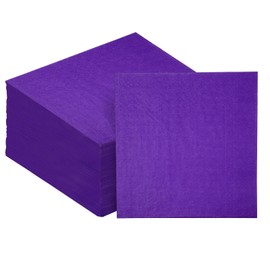 Surprisist - Servilletas de cóctel moradas, 120 unidades, 2 capas, 5 x 5 pulgadas (desplegado a 10 x 10 pulgadas), para bodas, fiestas y eventos, color púrpura
