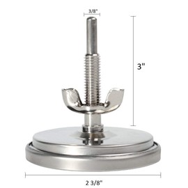 GasSaf Termómetro para parrilla de carbón para barbacoa y ahumador, esfera de 2-3/8 pulgadas y tallo de 3 pulgadas, rango de alta temperatura – 50F a 800F