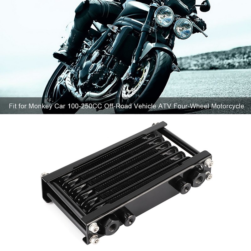 Engine Oil Cooler Universal Cooling Radiator Fit for Monkey Car