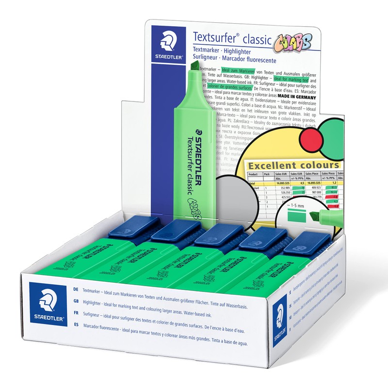 STAEDTLER Textsurfer Classic 364 Highlighter Pen, High Quality, Made in