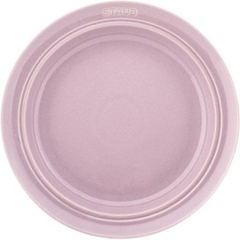 Staub Z1023-896 Deep Plate, 9.4 inches (24 cm), Chiffon Rose, Deep Plate, Ceramic, Microwave Safe
