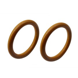 COLORFUL BLING 2Pcs Handwoven Wooden Braided Rattan Knit Cuff Bracelet Natural Bamboo Square Round Geometric Chunky Wrap Bangle for Women Ethnic Tribal Wrist Jewelry-E round