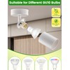 Spotlight 2-Pack, Matt White Round LED Spotlights - Single Rotatable,