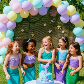 Fishing Net Decor – Real Repurposed 5x10ft (2 Pack) Fishing Net for Wall, Beach Party & Nautical Decorations – Authentic Fish Netting for Pirate & Mermaid Themes – Indoor Outdoor Coastal Home Décor