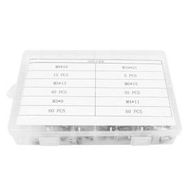 200 Stück NUZAMAS 304 M3-M10 Edelstahl Nietmutter Werkzeug Flachkopf Gewinde Nieten Muttern Kappe Sortiment Kit M3 M4 M5 M6 M8 M10 Typen Muttern
