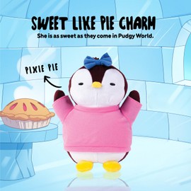 Pudgy Penguins Clip-On Plush (Pixie Pie) - 5.5 Inch Soft Plush with Secure Clip, Collectible Stuffed Animal to Personalize Your Backpack, Bag, and Luggage - Perfect Toy for Play and Collecting