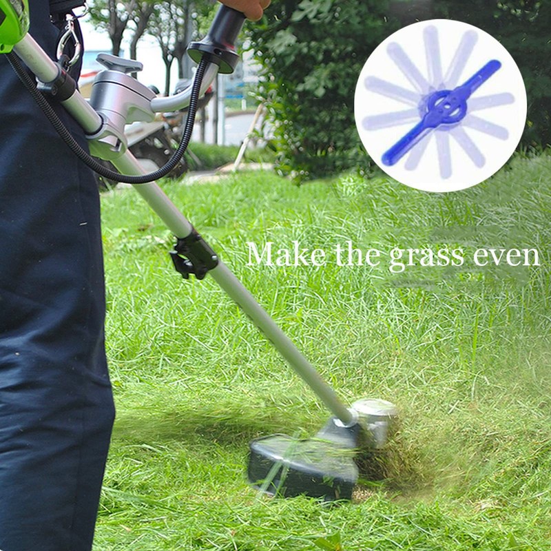 MIBICIRI 20 Pieces Plastic Grass Trimmer Blades, Replace Plastic Cutter