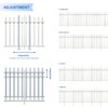 E&K 3 Sets 38.6"H x 84"W White Picket Fence Panels