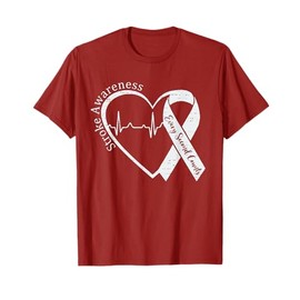 Stroke Awareness Heart Stroke Survivor Warrior Brain Attack T-Shirt