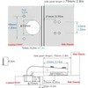Pack of 2 90 Degree Soft Close Hinges for Cabinet