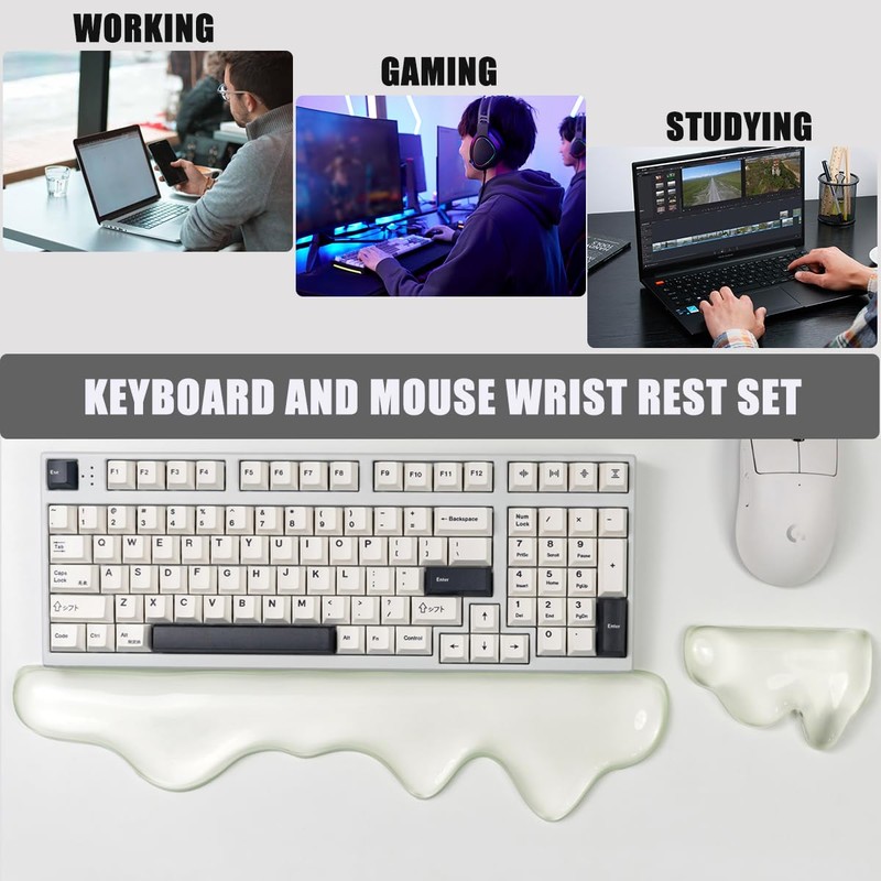 Ergonomic Gel Wrist Rest for Keyboard and Mouse, Wrist Rest