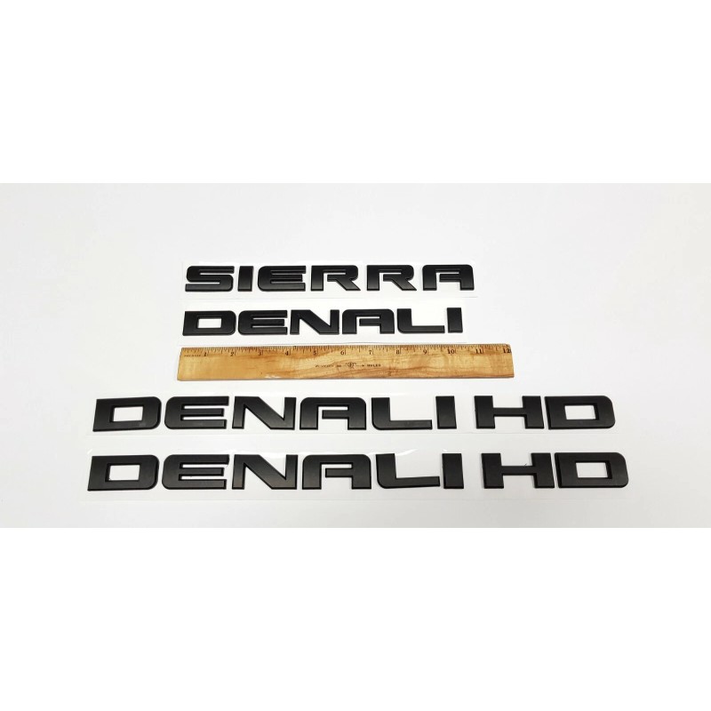 GM 4PCS Matte Black GMC SIERRA DENALI HD Duramax 2500HD