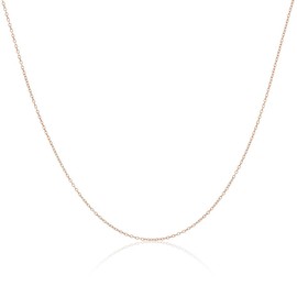 Rose Gold Dipped Sterling Silver Trace Chain 22 Inches