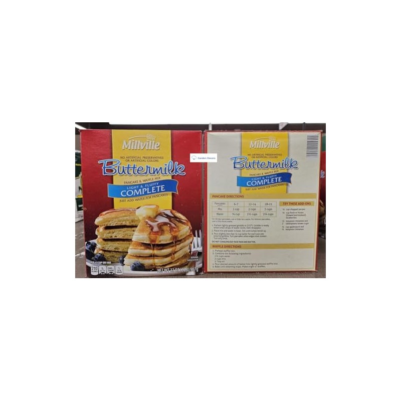 Millville Buttermilk Pancake & Waffle Mix Light & Fluffy Complete
