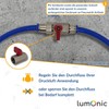 Lumonic Hexagonal ball valve with toggle handle, 3/4 inch, 2