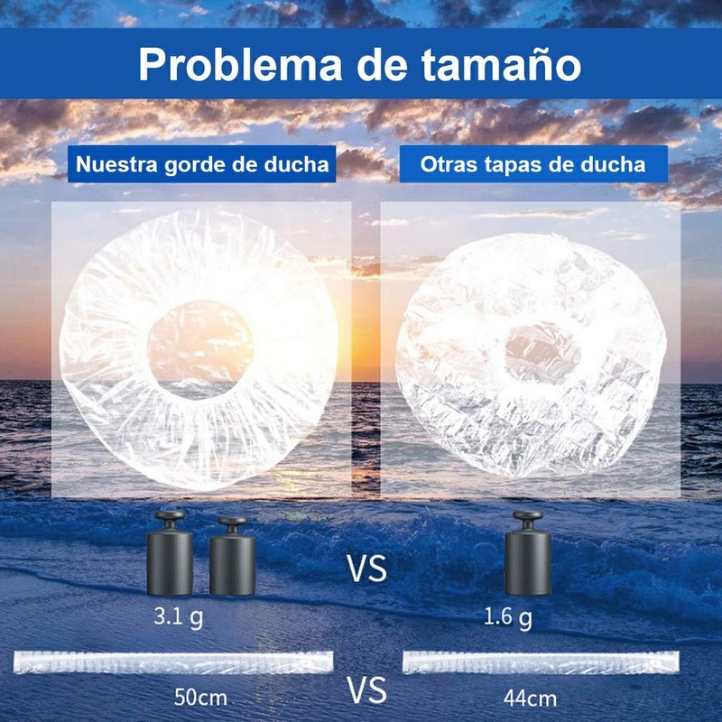 100 Pcs TapóN Gorro De Ducha PláStico Desechable Elastic Thick