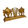 Purpledip Brass Idol Tirupathi Balaji Shankh Chakra Tilak: Padmanabha Swami
