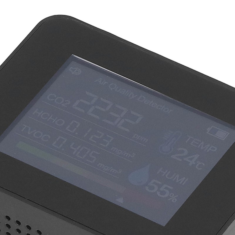 Portable Carbon Dioxide Detector USB Charging Temperature and Humidity Tester