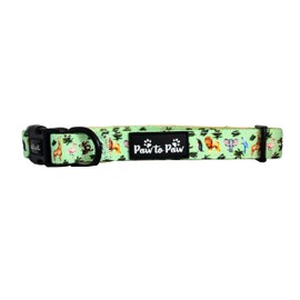 Adjustable Zoo Dog Collar with soft padded neck- Paw to Paw- breathable ultra comfy, sizes xs-medium (X Small)