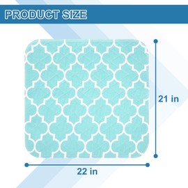 OUTCREATOR® 2Pack Bed Pads for Incontinence Mattress Protector Anti-Slip Waterproof Pads (21" x 22") for Toddlers Kids Adults Pets Pee Pads and Machine Washable Absorbency and Leak Proof Edge (Green)