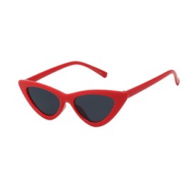 Kids Sunglasses Girls Boys Children Classic Cat Eye Style Shades UV 400 Protection (Red)