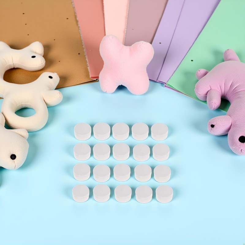 20Pcs White Rattle Box Noise Maker Insert Squeaker Plastic Ring