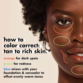 E.L.F. Camo Color Corrector Peach - Corrector de color ligero para manchas oscuras y ojeras - Fórmula duradera para todo tipo de piel - Vegano y libre de crueldad animal