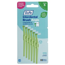 TePe Angle Interdental Brush - Green (0.8mm) Size 5 - 6 Pack