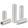 10Pcs #10-24x3/4 Hex Socket Set Grub Screws,Headless Cup Point,Flat Point
