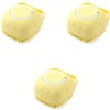 The Bella Clean Hand Washing Massage Brush, Yellow, 3 Pieces / 더벨라 청결 손씻기 마사지 브러쉬, 노랑, 3개