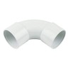 Solvent Weld White 40mm (43mm) Waste Pipe Swept Bend -