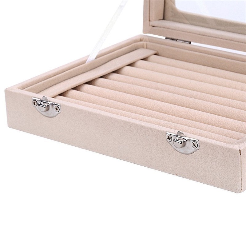 SPIEA Ring Box Velvet Jewelry Case Accessory Ring Display Accessory