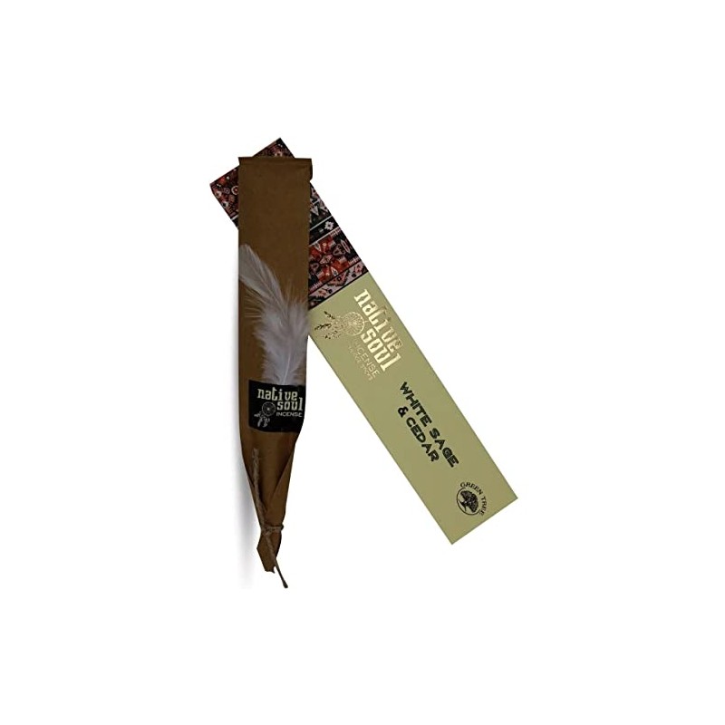 Native Soul White Sage & Cedar Incense Smudge Sticks Meditation