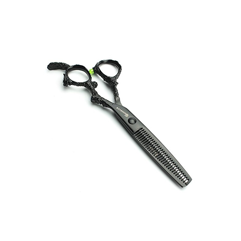 6 Inch Black Sharp Professional Hairdressing Scissors 440 °C High Hardness Salon