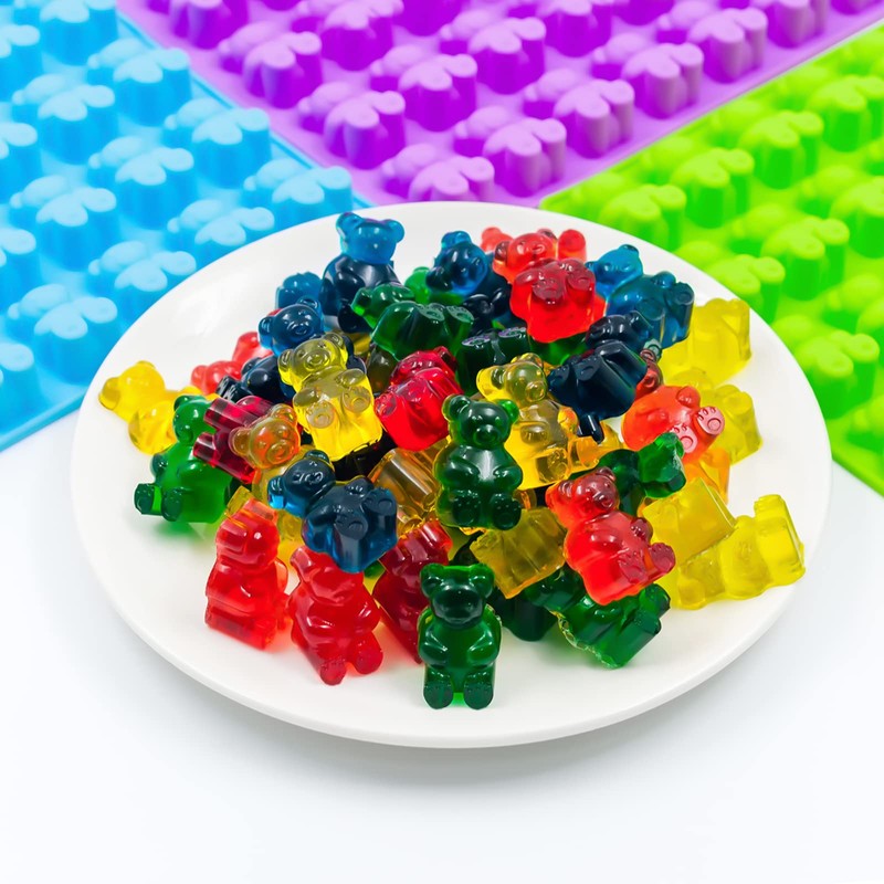 WARM TIME Large Gummy Bear Mold Candy Molds, Non-Stick Silicone