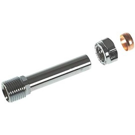 Waterberry 60MM Rigid Radiator Valve Extension Tail 1/2" BSP - Chrome Plated - Cut to Size