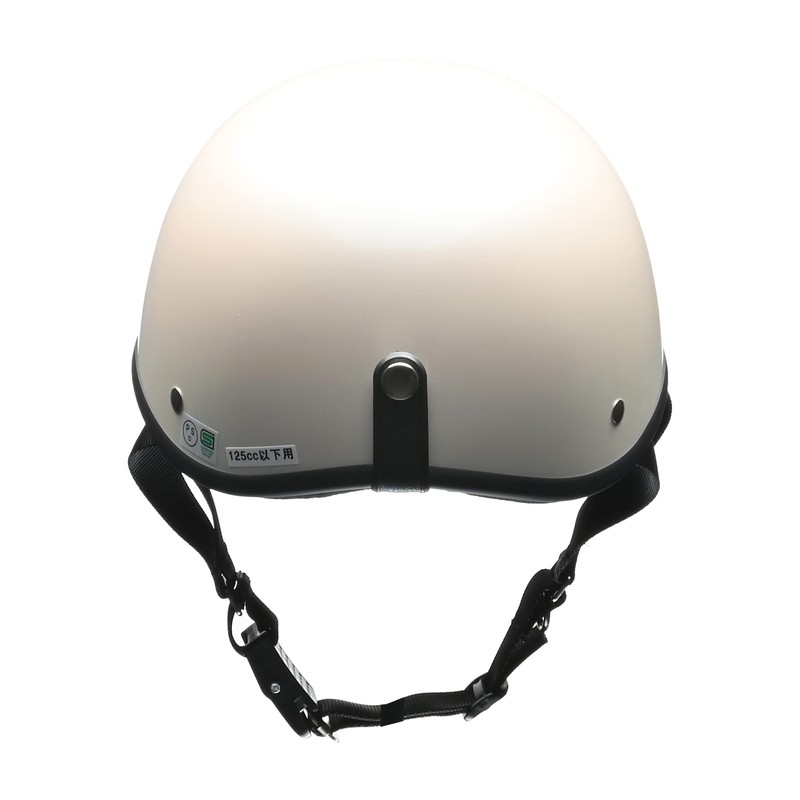 LEAD Industries ELZO Half Helmet, Free Size, Pearl White