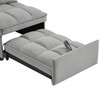 Sofa Bed Modern Linen Folding Pull Out Couch Convertible Recliner