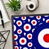 L&S PRINTS Mod Target Blue White & Red Design -