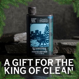 Every Man Jack Game of Thrones Collectors Body Wash - Clean Ingredients - Winterfell - Frost Woods Scent - 13.5 oz (Pack of 2)