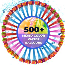 500+ PCS Tsarasi ™ Self-Sealing Water Balloons – Quick Fill, Eco-Friendly Latex, Vibrant Colors Summer Fun Toys for Kids & Adults – Perfect for Outdoor, Pool, Beach, and Summer Party Games