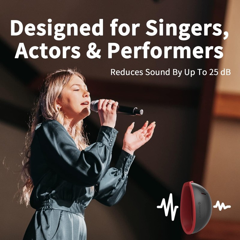 Focusound Pro Vocal Dampener - 25dB Noise Reduction Singing Dampener,