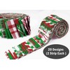 Soimoi 40Pcs Christmas Checks Print Cotton Precut Fabrics for Quilting