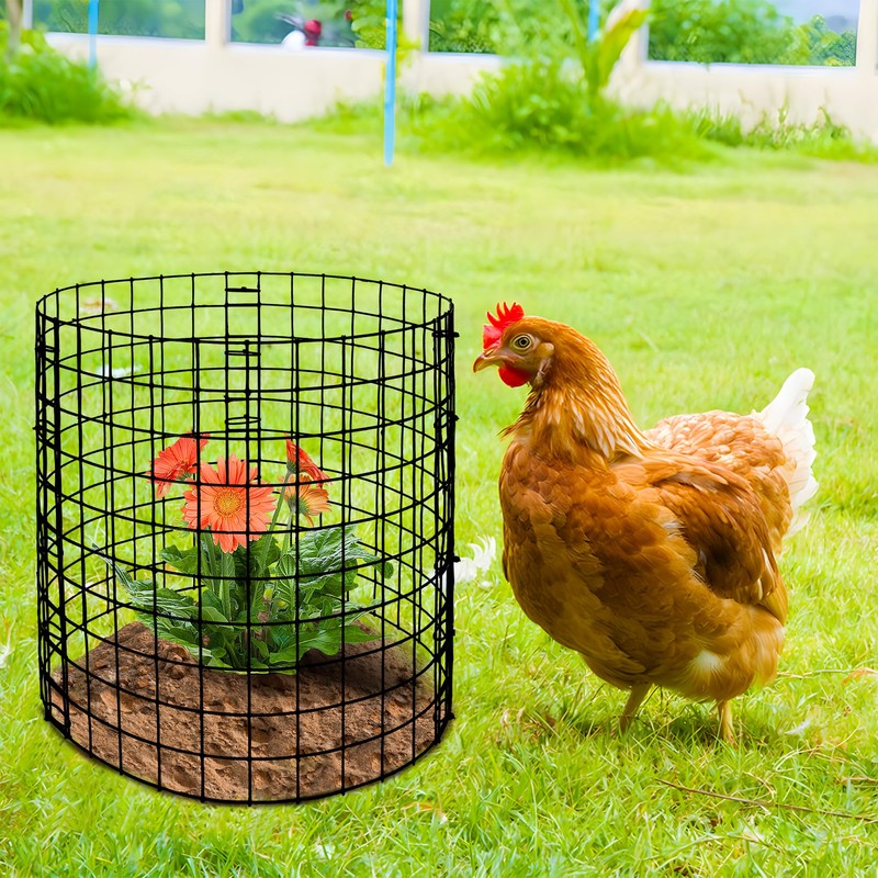 Adnee 10 Packs Wire Plant Protector from Animals - 12"