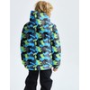 GEMYSE Boy's Waterproof Ski Snow Jacket Hooded Fleece Windproof Winter