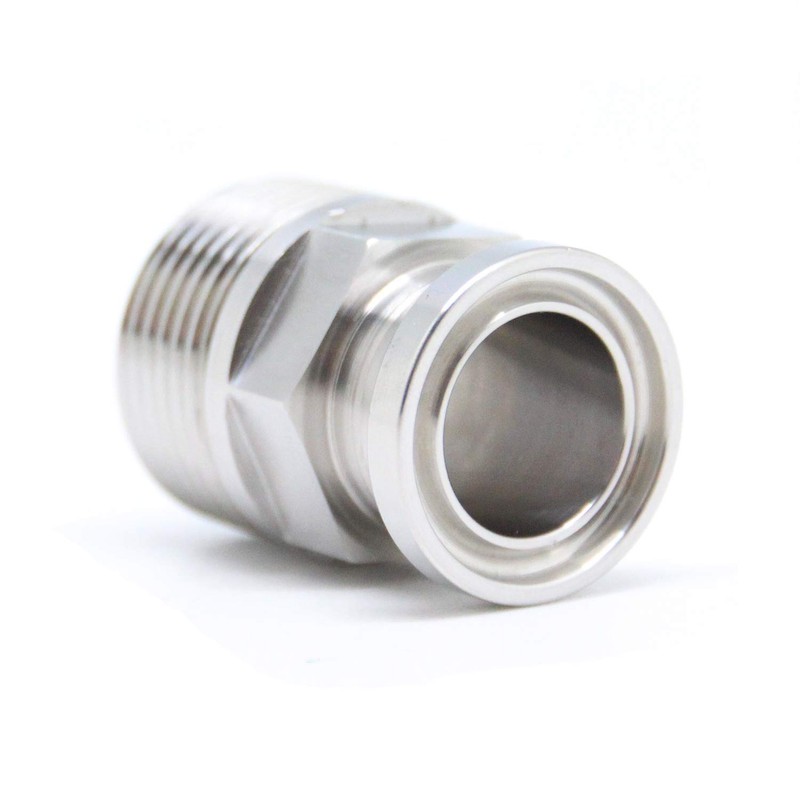 QiiMii 3/4" Tri Clamp Adapter to 3/4" MNPT Thread Ferrule