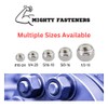 Mighty Fasteners 18-8 Stainless Steel Nylon Insert Lock Nut 10-24